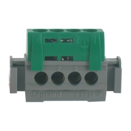 BORNIER 4 TROUS VERT