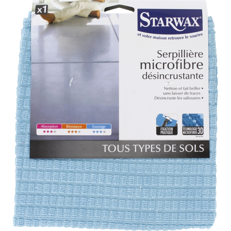 Serpillière microfibre désincrustante Starwax