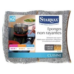 EPONGE NON RAYANTE ARGENT X2