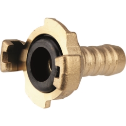 Raccord d'arrosage cannelé - Capvert - Laiton express - Ø 16 mm - Brochable