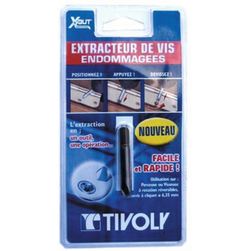 Extracteur de vis Tivoly - 1 pièce