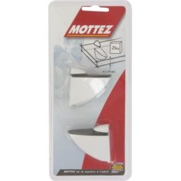 EQUERRE CROCODILE BLANC PAIRE