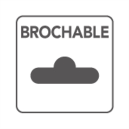 Porte-serviette en acier époxy blanc Godonnier - Mobile - 3 branches