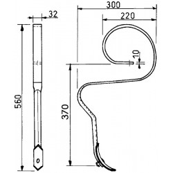 DENT VIBRO  32X10        ORIGINE RAU