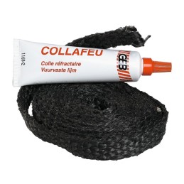 Kit tresse plate fibre de verre Propfeu + tube colle