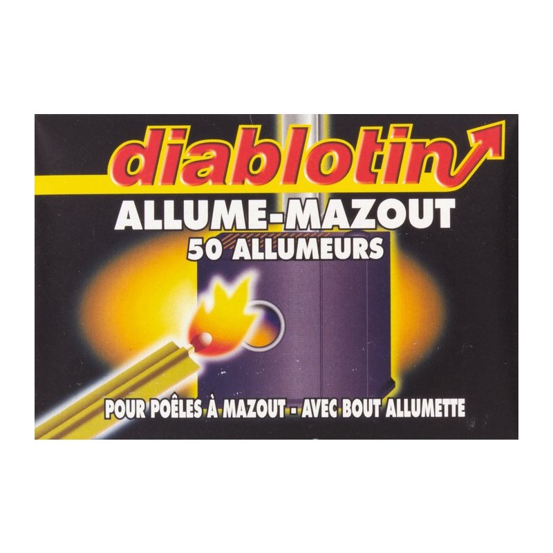 Allume mazout avec bout allumette