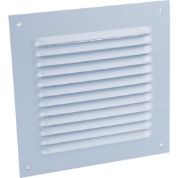 Grille metal carree a auvent