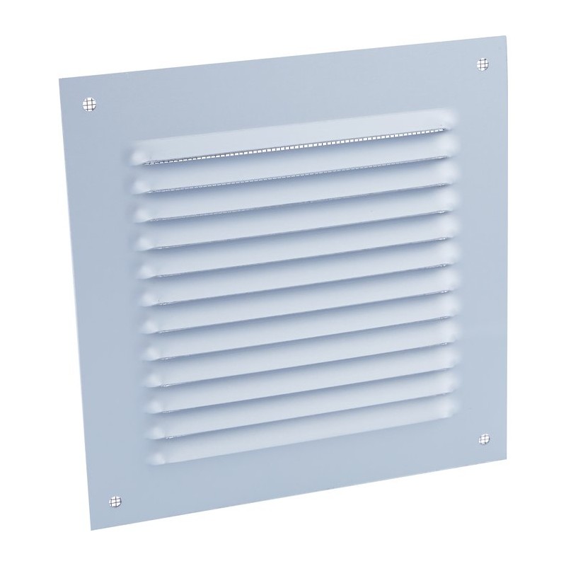 Grille metal carree a auvent