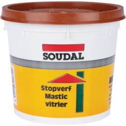 Mastic vitrier acajou