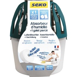 Absorbeur d'humidité médium galet percé Séko - 1 recharge