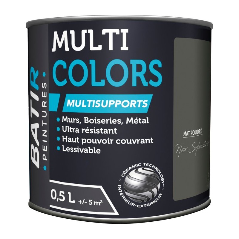 Peinture Batir multi-supports mat poudre 0,5 l