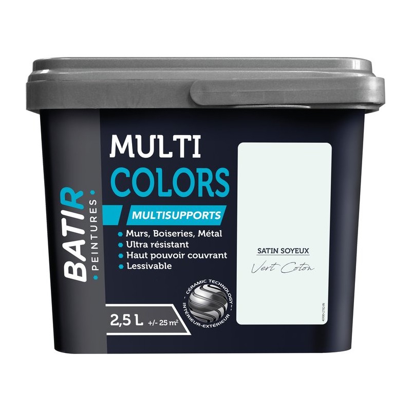 Peinture Batir multi-supports satin soyeux 2,5 l