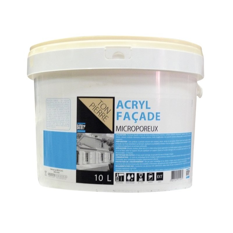 Peinture Batir 1er facade acryl microporeux