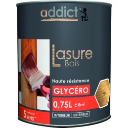 Lasure bois glycéro - Addict - Pin - 0,75l