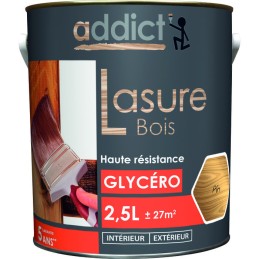 Lasure bois glycéro - Addict - Pin - 2,5l