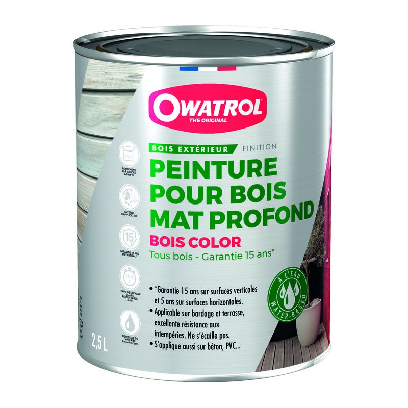 Peinture pour bois mat - Owatrol - 2,5 Litre