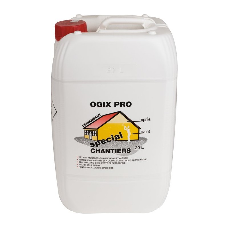 Javel gros travaux détruit mousses Ogix Pro