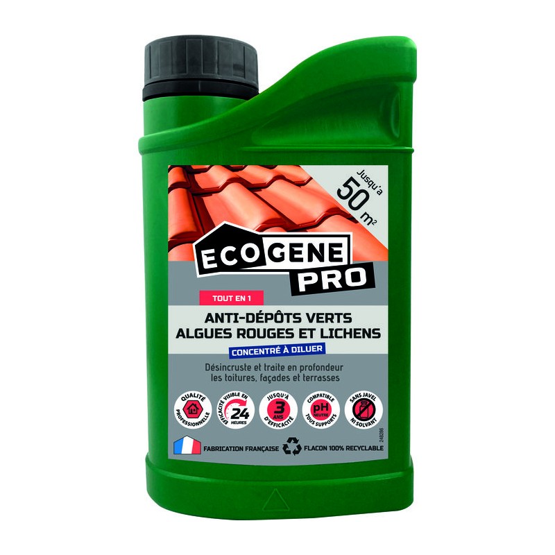 Concentré anti-dépôts verts algues et lichens - ECOGENE PRO 
