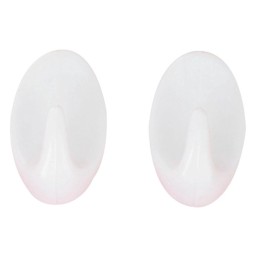 Crochet adhesif ovale