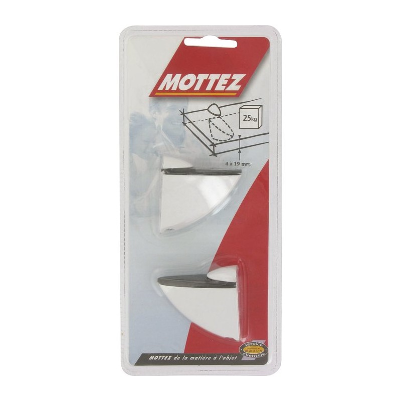 Equerre crocodile Mottez - Blanc