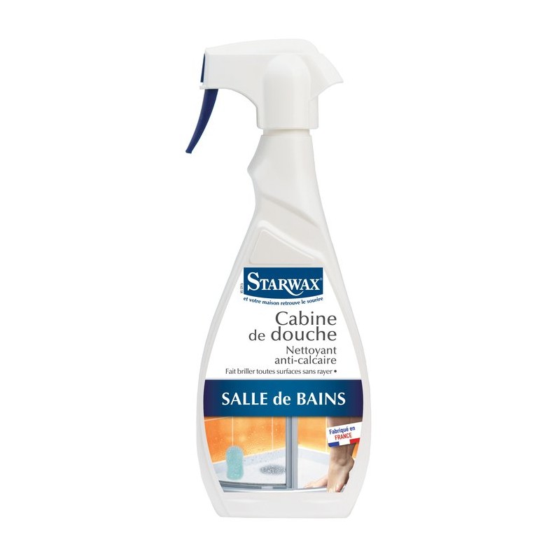 Nettoyant anti-calcaire cabine de douche