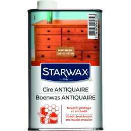 Cire antiquaire pâte ton chêne moyen 500ml - STARWAX