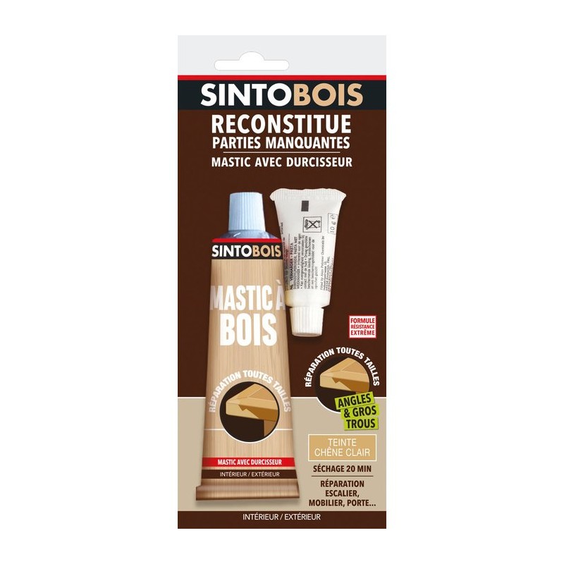 Sintobois mastic à bois avec durcisseur