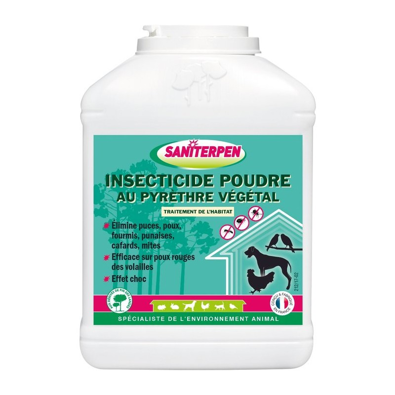 Insecticide poudre au pyrethre vegeal