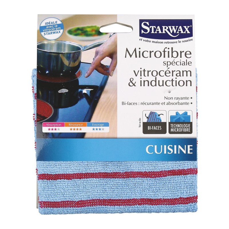 Microfibre speciale vitroceramique et induction