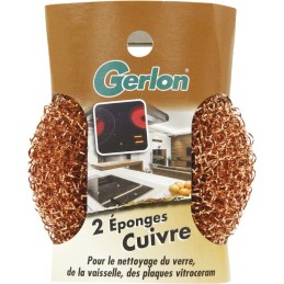 Eponge cuivre Gerlon - Modèle EL2C - Vendu par 2