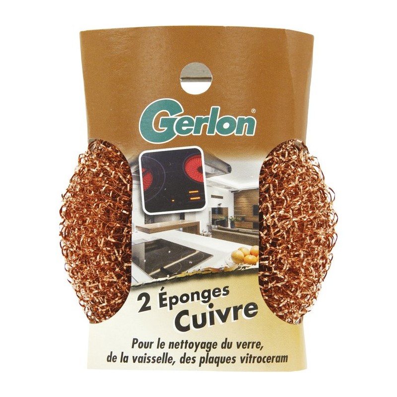 Eponge cuivre Gerlon - Modèle EL2C - Vendu par 2