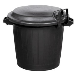 Poubelle d'immeuble renforcee 75 l avec couvercle verrouillable