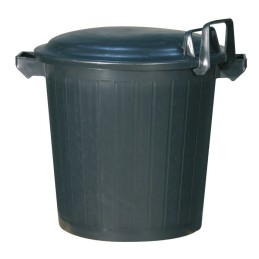 Poubelle d'immeuble avec couvercle crochetable 50 l