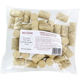 Bouchon liège colmate 2eme catégorie cylindrique / grappe