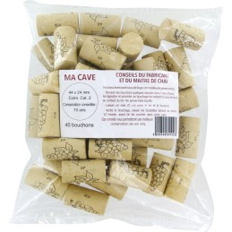 Bouchon liège colmate 2eme catégorie cylindrique / grappe