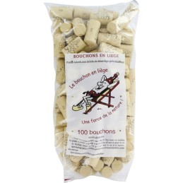 Bouchon liège colmate 3eme catégorie cylindrique impression grappe