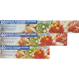 Assortiment sacs congélation