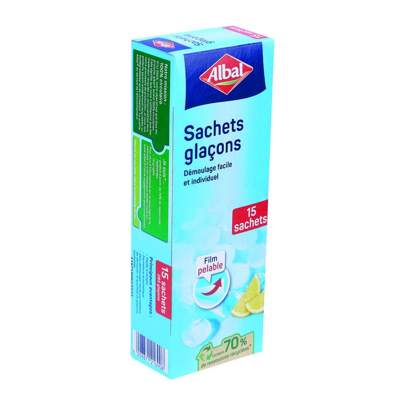 Sachet à glacon - Albal - 15 sachets