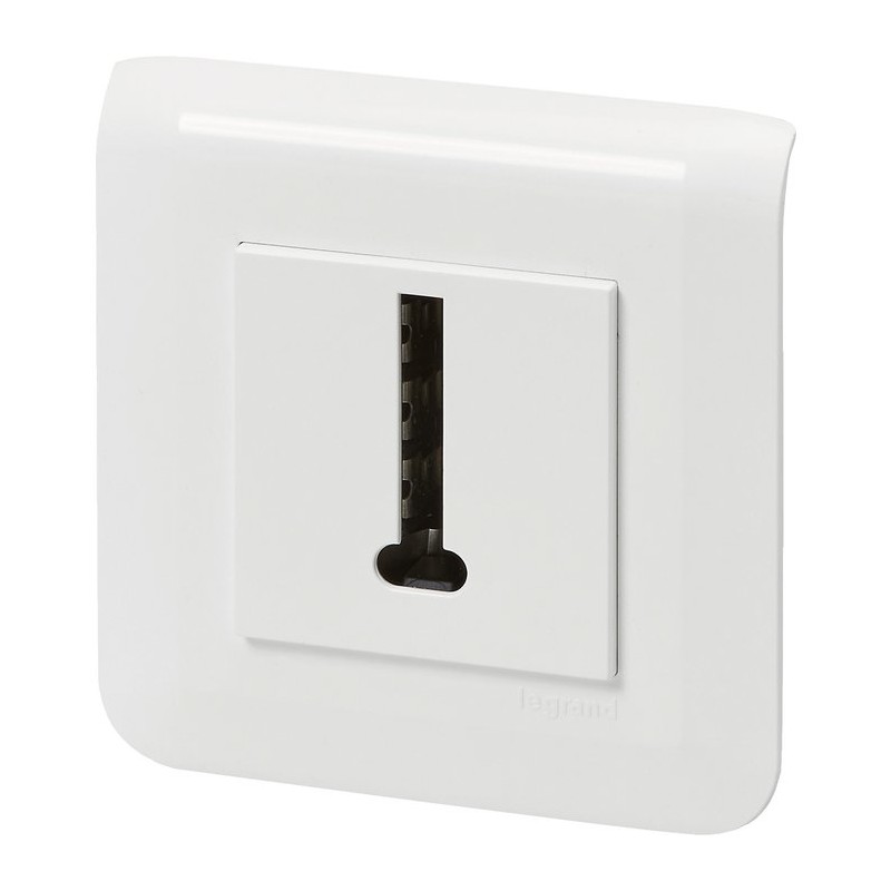 Prise téléphone fixation vis Legrand - Mosaïc