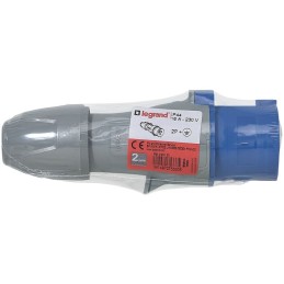 Fiche droite male IP44 - IK09