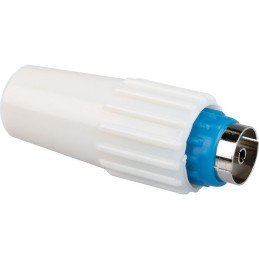 Fiche coaxiale droite O 9,52 mm