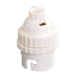 Douille B22 nylon avec passage de fil