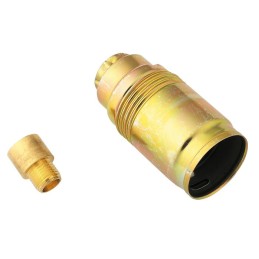 Douille E14 acier laitonne