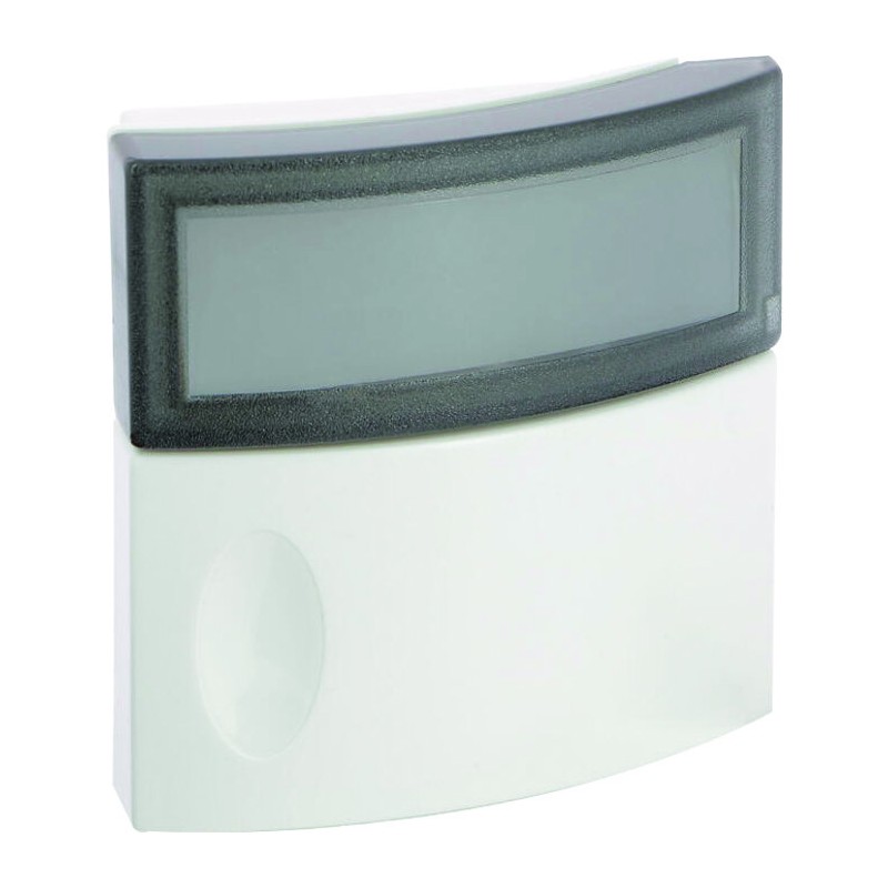 Sonnette ou bouton-poussoir d'appel lumineux 24V Salsa avec porte-étiquette - LEGRAND