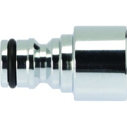 Nez de robinet brise-jet - Capvert - Laiton nickelé - Femelle