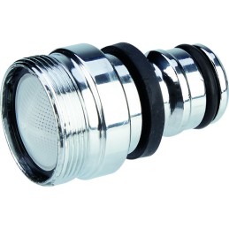 Nez de robinet brise-jet - Capvert - Laiton nickelé - Mâle