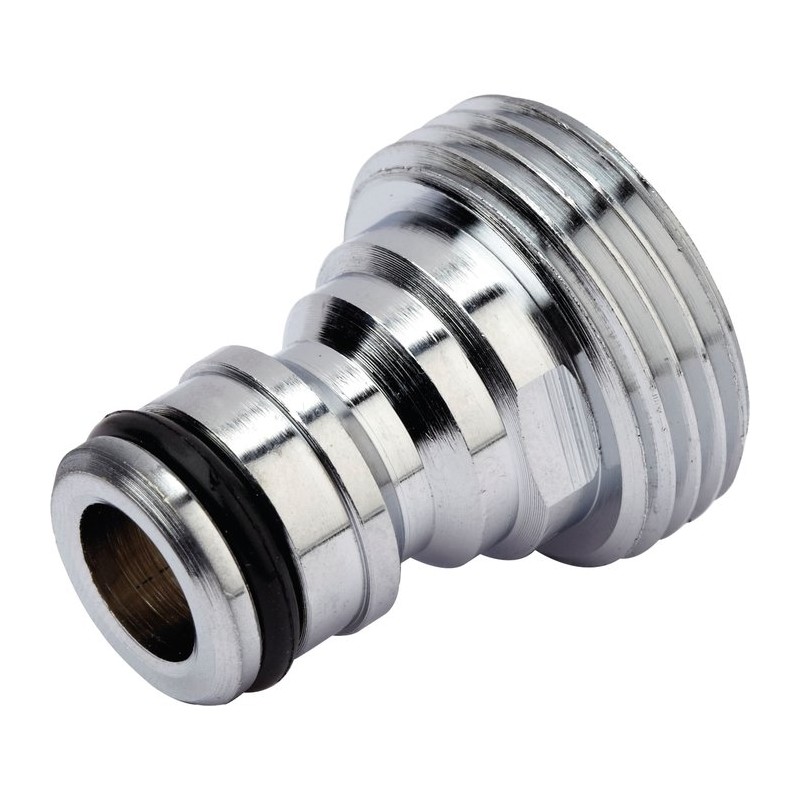 Adaptateur mâle - Capvert - Laiton nickelé - Brochable