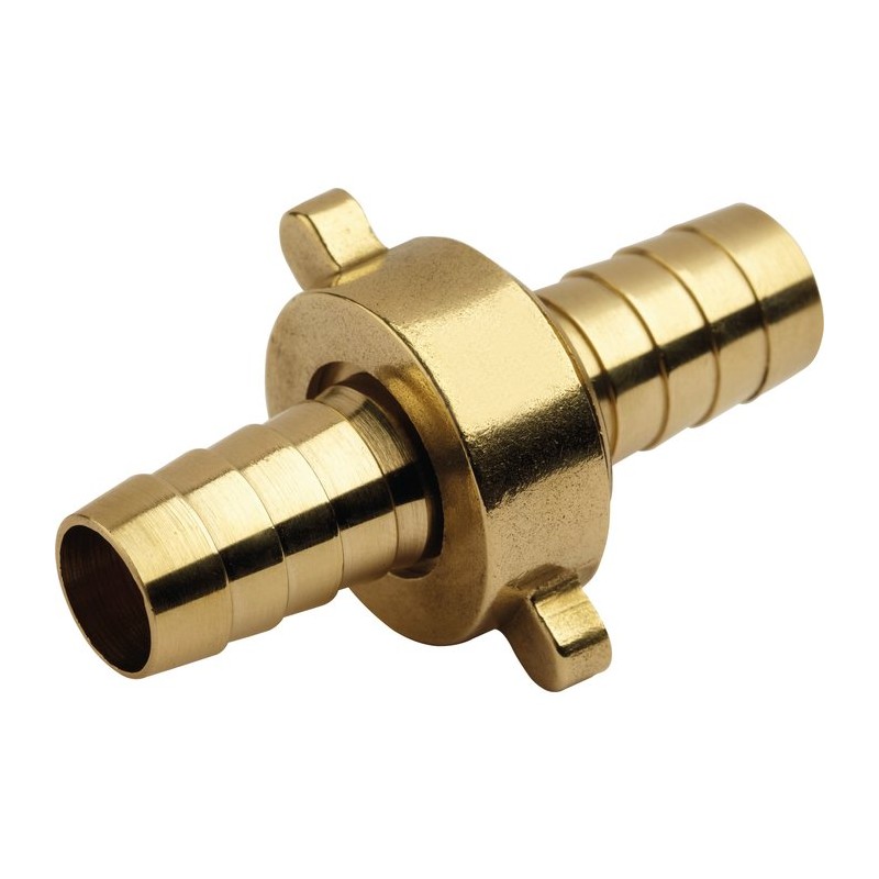 Raccord d'arrosage 3 pièces - Capvert - Laiton - Filetage 20 x 27 mm - Ø 15 mm - Brochable