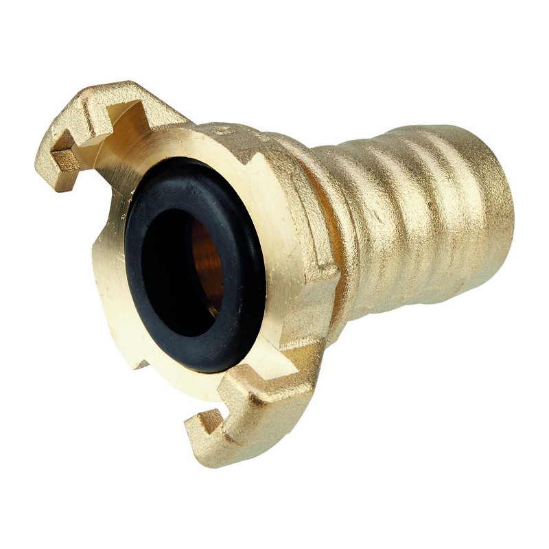 Raccord d'arrosage cannelé - Capvert - Laiton express - Ø 25 mm - Brochable