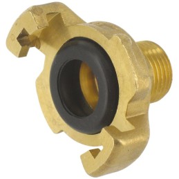 Raccord d'arrosage mâle - Capvert - Laiton express - Filetage 20 x 27 mm - Brochable